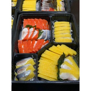 1 thanh ( 165gram ) CÁ TRÍCH ÉP TRỨNG NHẬT BẢN NISSAN ( 3 hương vị ) / ẵm thực sashimi ăn vặt màu hồng xanh lá vàng