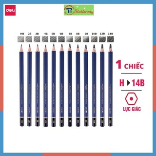 Bút chì cao cấp deli nuevo s999-| b, 2b, 3b, 4b, 5b, 6b, 7b, 8b, 9b, 10b, 12b, 14b - bút chì mỹ thuật