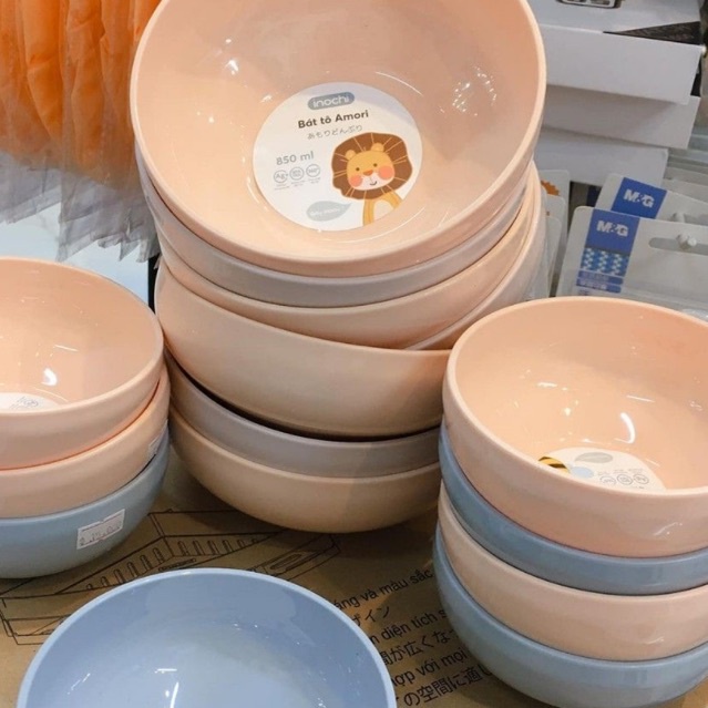 Bát Ăn Trẻ Em AMORI Inochi, Chén Ăn Cơm Cho Bé Nhựa PP An Toàn