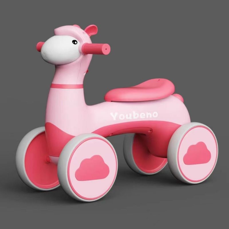 Xe chòi chân xe chòi cừu cân băng có đèn nhạc cho bé