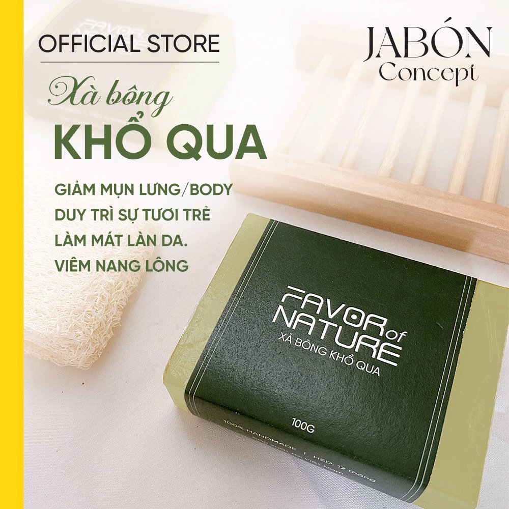 Xà bông Khổ Qua Thiên Nhiên Mướp Đắng Nhẹ Dịu Dưỡng Ẩm Giảm Viêm Mụn - Jabón Concept