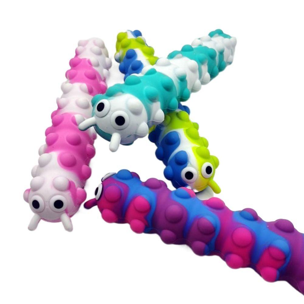 YIYU Đồ Chơi Sâu Bướm Dính Bong Bóng Nhiều Màu Sắc Tương Tác Giải Tỏa Căng Thẳng