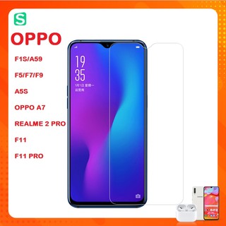 Cường lực 2.5D Oppo F9 A5S OPPO A7 F1S A59 F5 F7 F11 F11 PRO Realme 2 pro Trong Suốt Không Full Màn