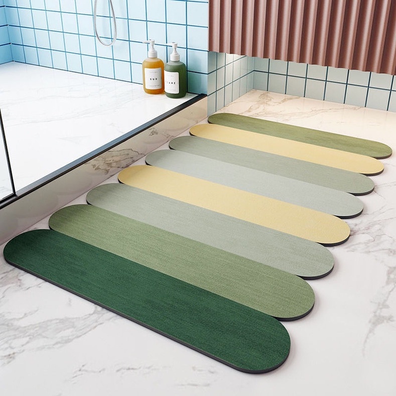 40*60cm Thảm Hút Nước Siêu Thấm - Thảm Lau Chân Siêu Mềm Siêu Dày, Chất Liệu Chống Trượt