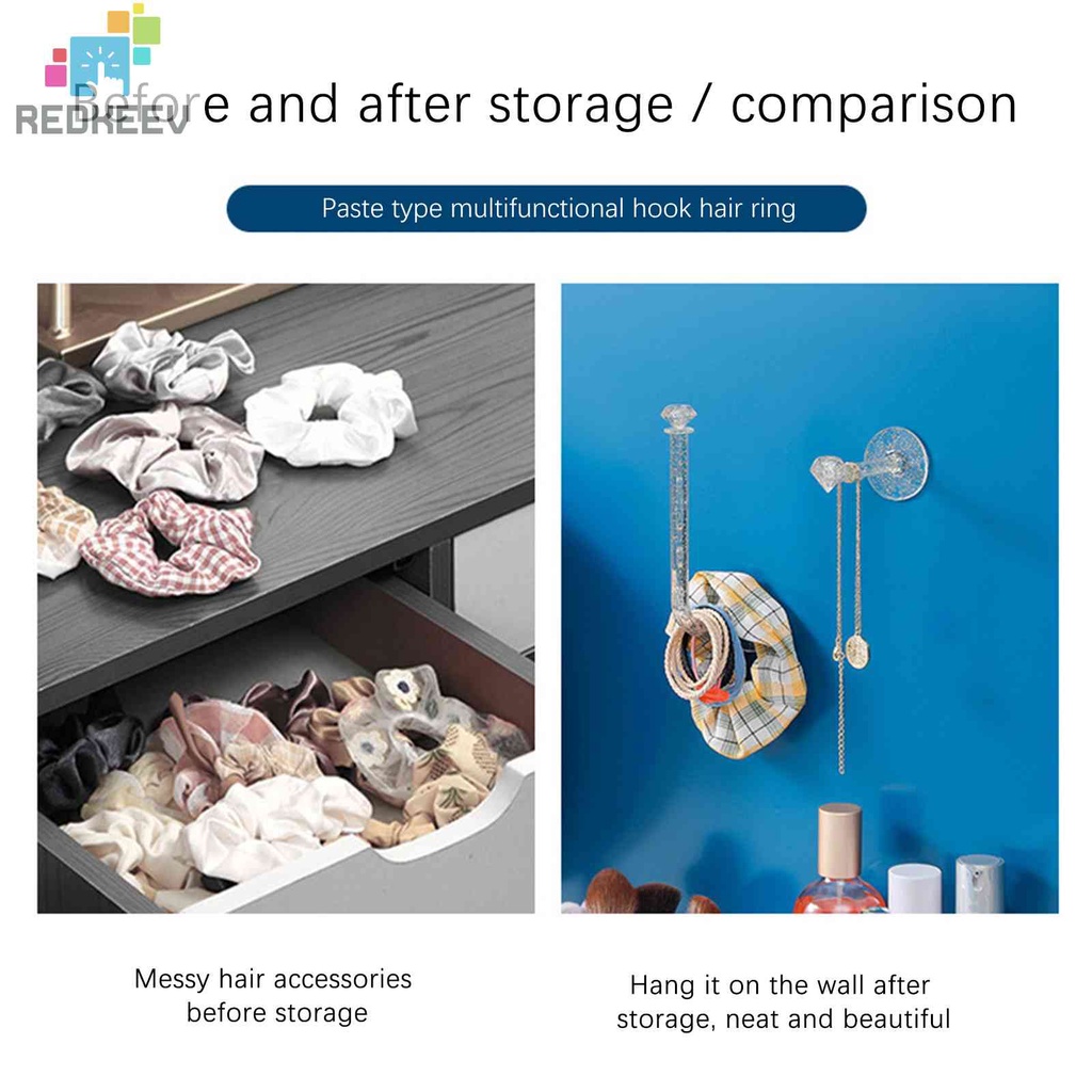 Giá Đỡ Treo Băng Đô Cài Tóc / Vòng cổ Gắn Tường Sắp Xếp