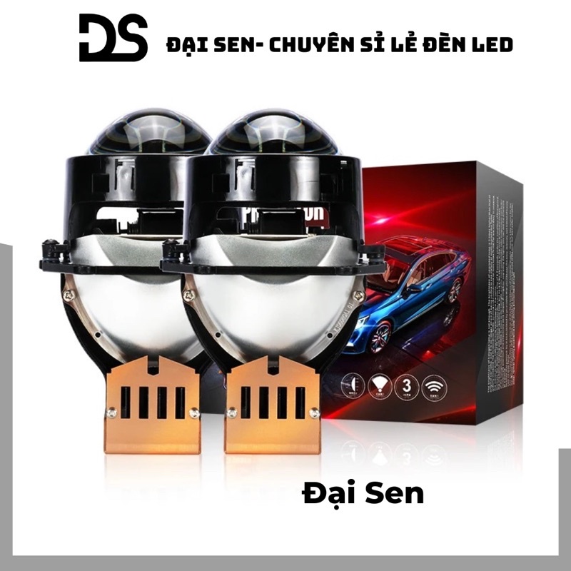 Bi Led laser ô tô, xe máy KUS JG2 chính Hãng 58W siêu sáng