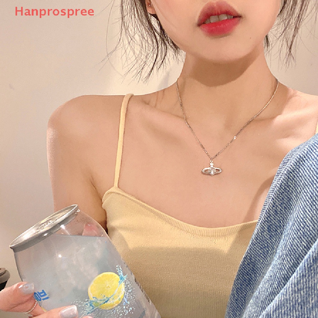 Hanprospree > Vòng cổ Thép Titan Mặt Hình Hành Tinh Ánh Sáng Nâng Cao Thời Trang Ngọt Ngào Cho Nữ