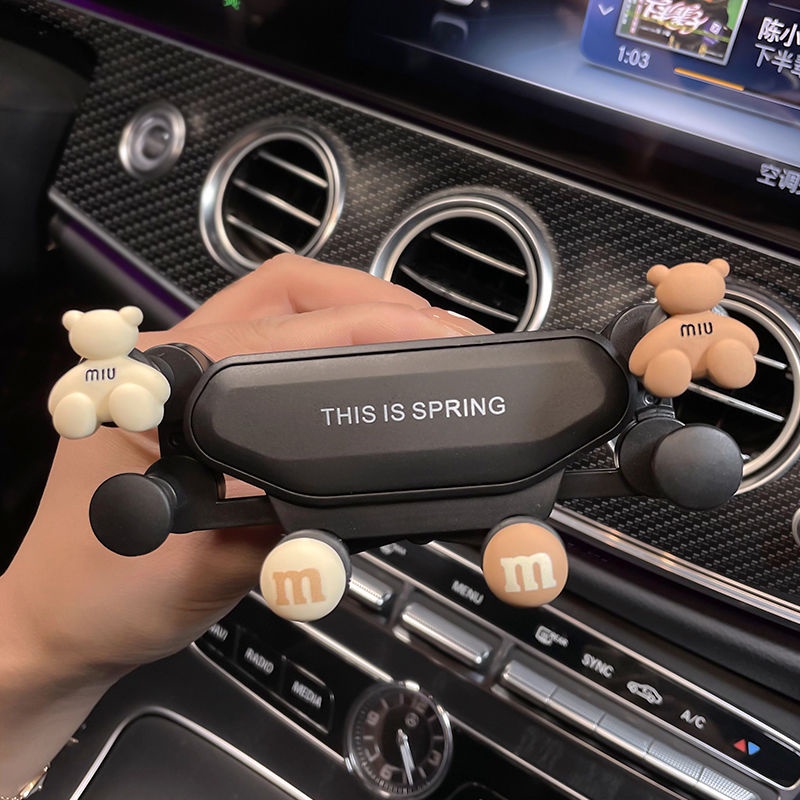 Giá Đỡ Điện Thoại Gắn Taplo, Kính Lái Ô Tô Gắn Hoạ Tiết Hoạt Hình Dễ Thương