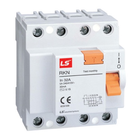 RCCB ( chống rò điện) LS RKN-b 3P+N 32A