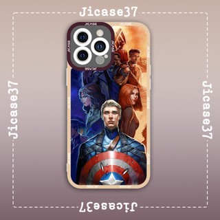 Ốp lưng iphone và samsung xiaomi oppo cạnh vuông Jicase Captain America Avenger Behind The Uniform 