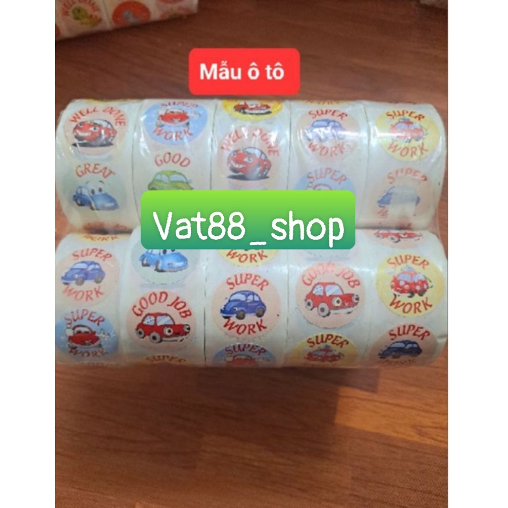 Sticker khen thưởng mỗi cuộn 500 stickers..............
