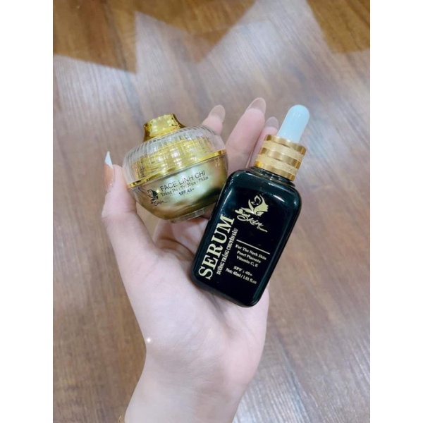 Combo face và serum linh chi