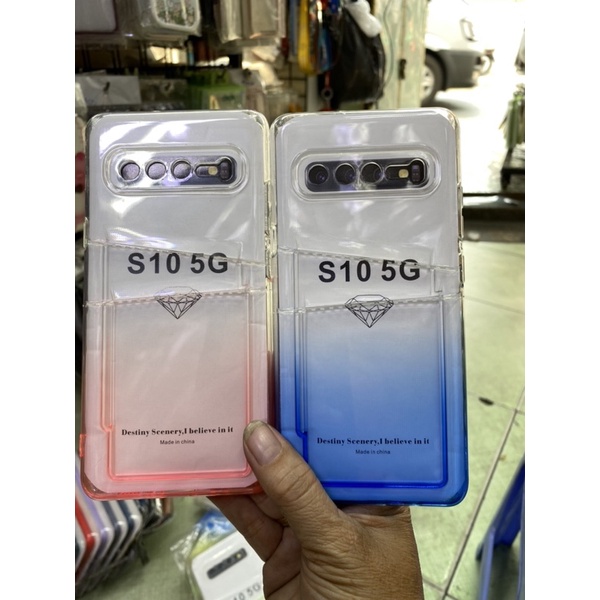 Ốp lưng Samsung S10 5G dẻo trong có ví sau bảo vệ Camera .