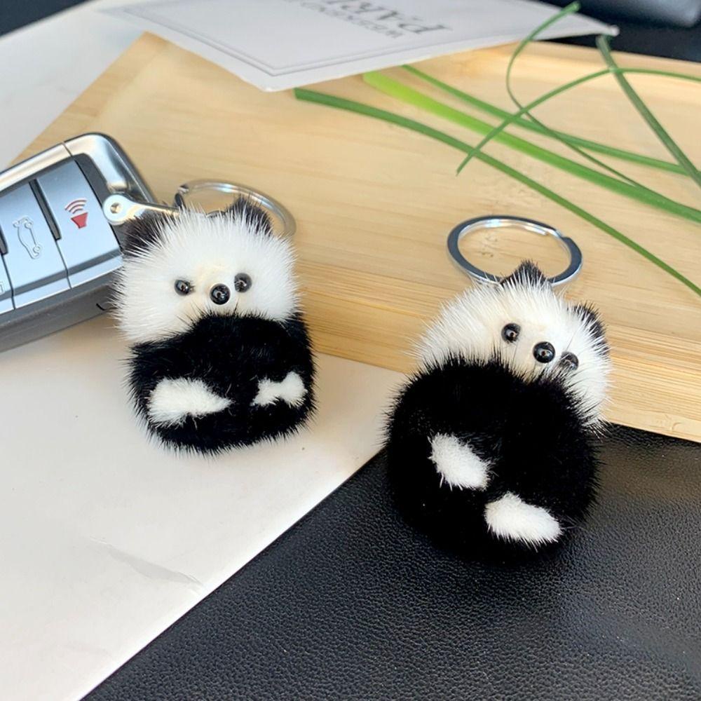 Móc Khóa Gấu Trúc Nhồi Bông Dễ Thương