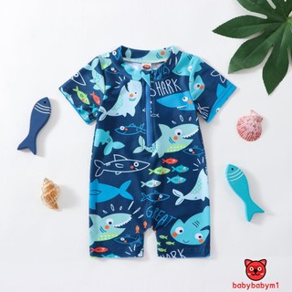 Đồ bơi một mảnh in hình cá mập cho bé