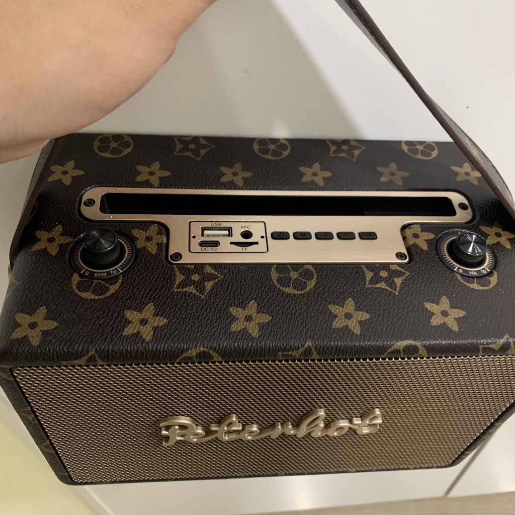 Loa Bluetooth Peterhot A105 Chính Hãng - Tích Hợp Mic Hát Karaoke - Bảo Hành 12 Tháng