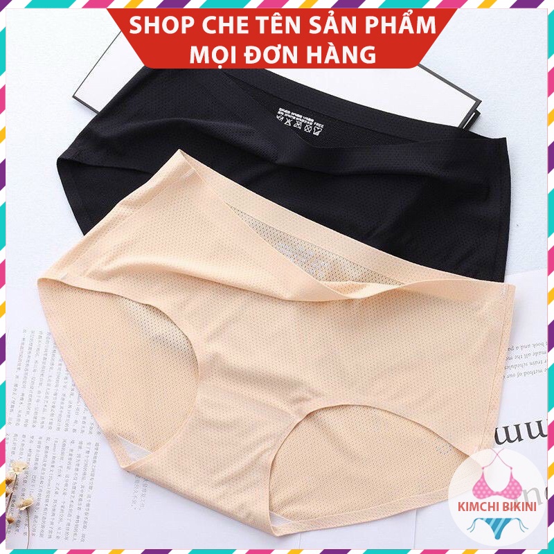quần lót nữ bán re đúc su không viền thông hơi thun lạnh KIMCHIBIKIN quần lót nữ không đường may mềm mại QL171