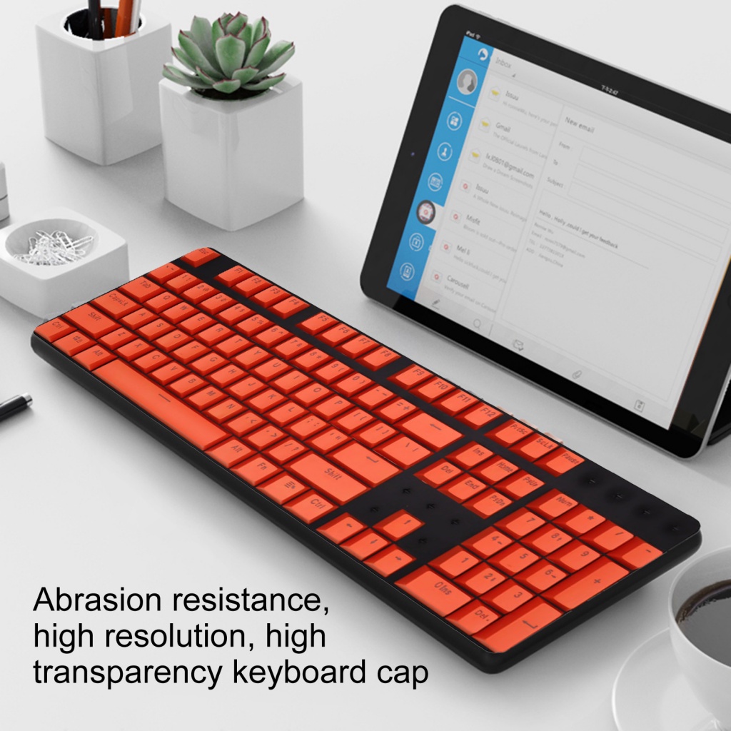 Set 104 Nút Bàn Phím Máy Tính Bằng Nhựa ABS Hình Hoa Hướng Dương