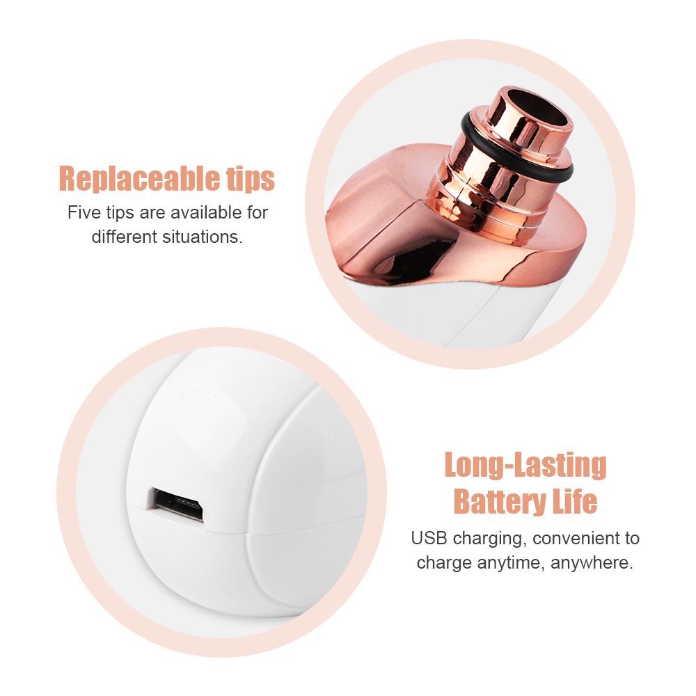 Máy hút mụn đầu đen SALORIE làm sạch sâu da mặt 3 chế độ điều chỉnh sạc USB tiện lợi