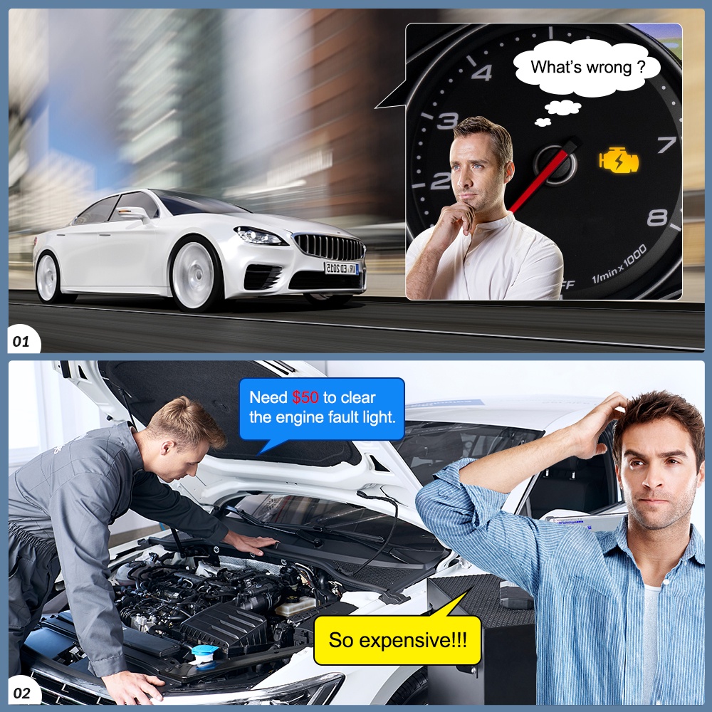 Thiết Bị Chẩn Đoán Lỗi Ô Tô OBD2 Bluetooth V1.5 Hai Chế Độ Kết Nối Bluetooth OBDII Tương Thích Với Android, Symbian, Windows