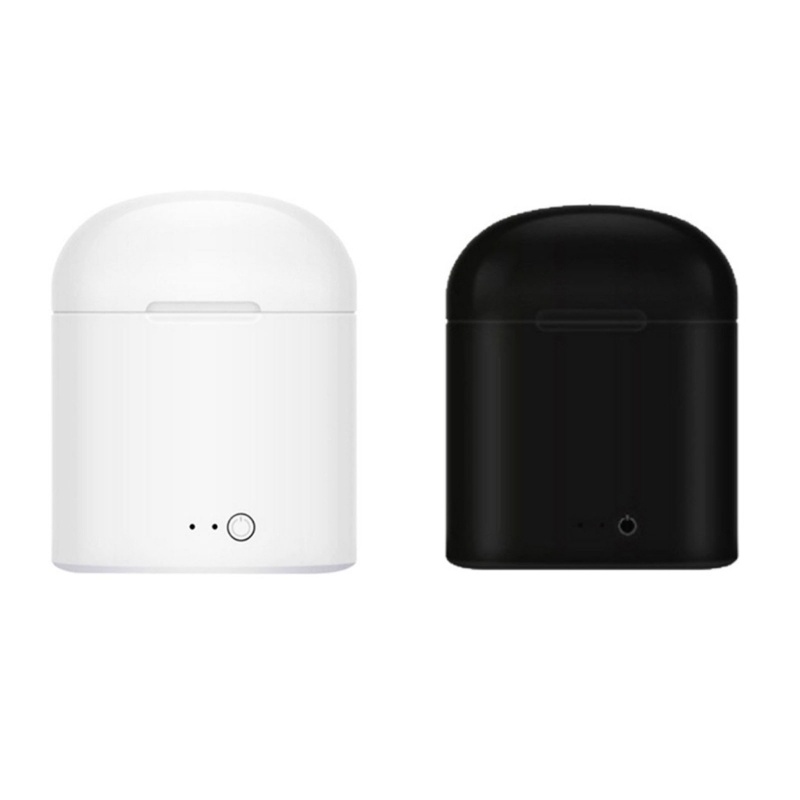 Tai Nghe Bluetooth i7s Dạng Vòng Dây Sau Cổ Kiểu Dáng Thể Thao Kèm Hộp Sạc