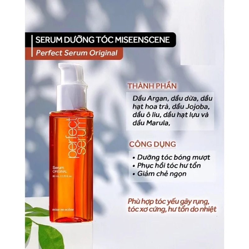 [ JunHee AUTH ] Serum dưỡng tóc MISEEN SCENE PERFECT
