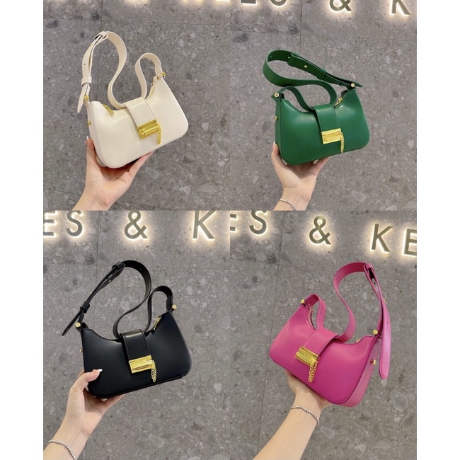 Túi Kẹp Nách #CNK Khoá Vuông Phối Xích Mới Size 22