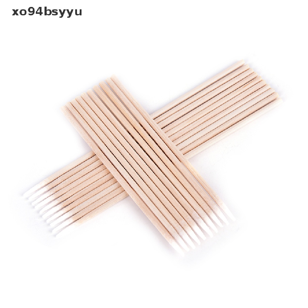 Set 100 Tăm Bông Xo94Bsyu 100X Tay Cầm Bằng Gỗ Dùng Trong Xăm Mình