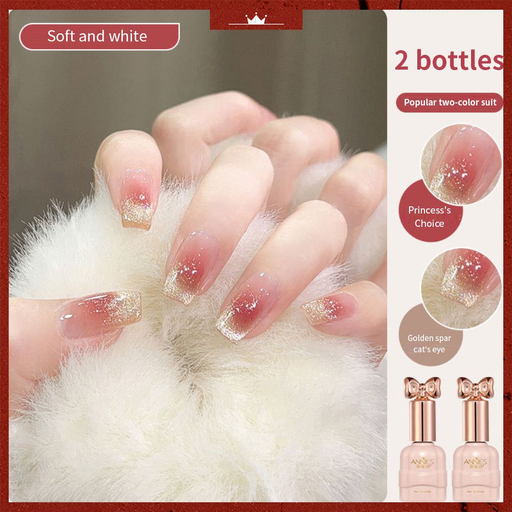 Set 2 Lọ Gel Sơn Móng Tay Màu Nude Trong Suốt