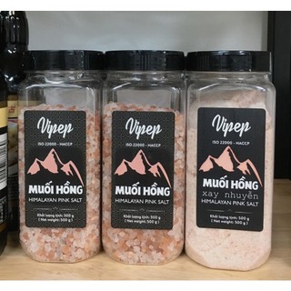 Muối hồng xay nhuyễn, muối hồng hạt Hộp 500g