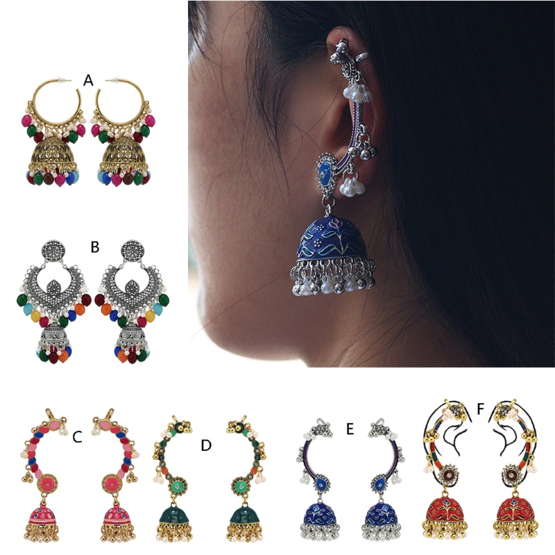 ✿ Bông Tai Hình Lồng Chim Phong Cách Retro Nepal Thời Trang Cho Nữ