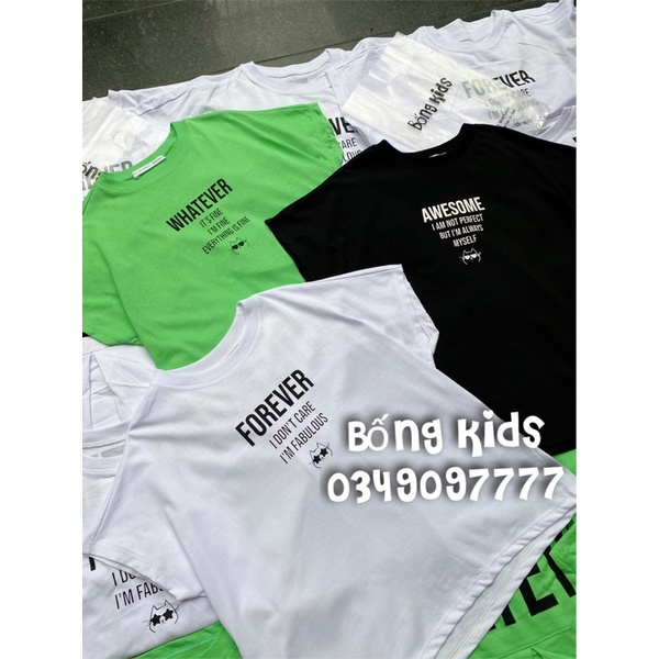 Áo Phông Bé Gái In Chữ Đáp Lưng GÊ