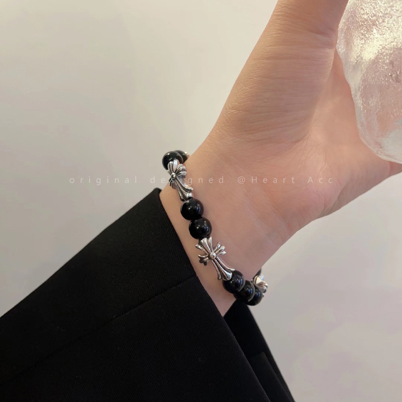 Vòng Tay Chuỗi Hạt Mặt Thánh Giá Unisex