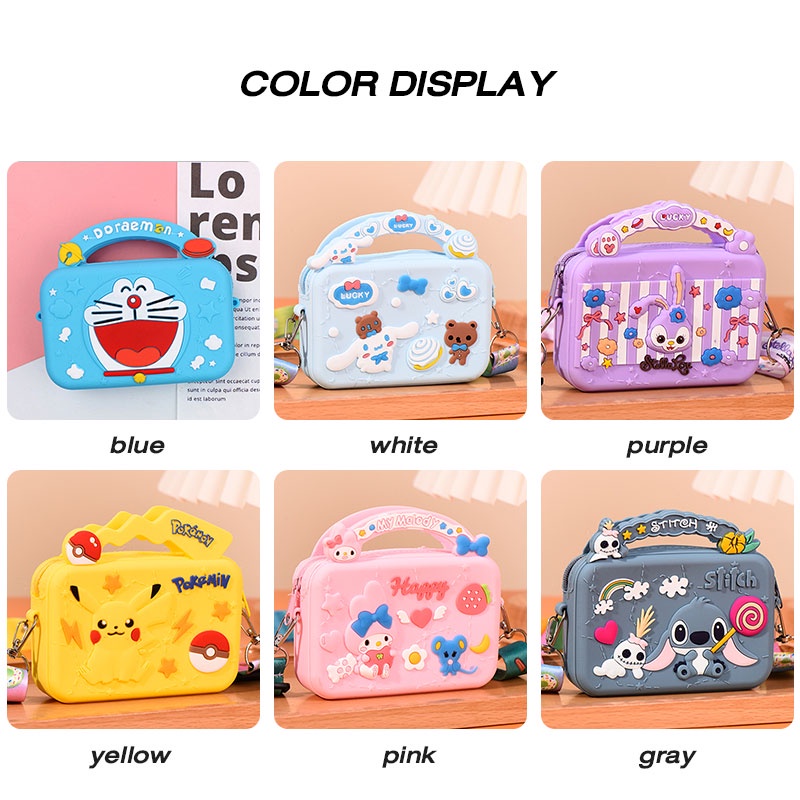 CATIMINI Ví Đựng Tiền Xu Mini Họa Tiết Hoạt Hình Dễ Thương Cho Nữ