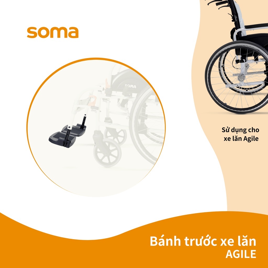 Phụ Kiện Xe lăn KARMA Bàn Để Chân Cho Xe Lăn SM105/AGILE