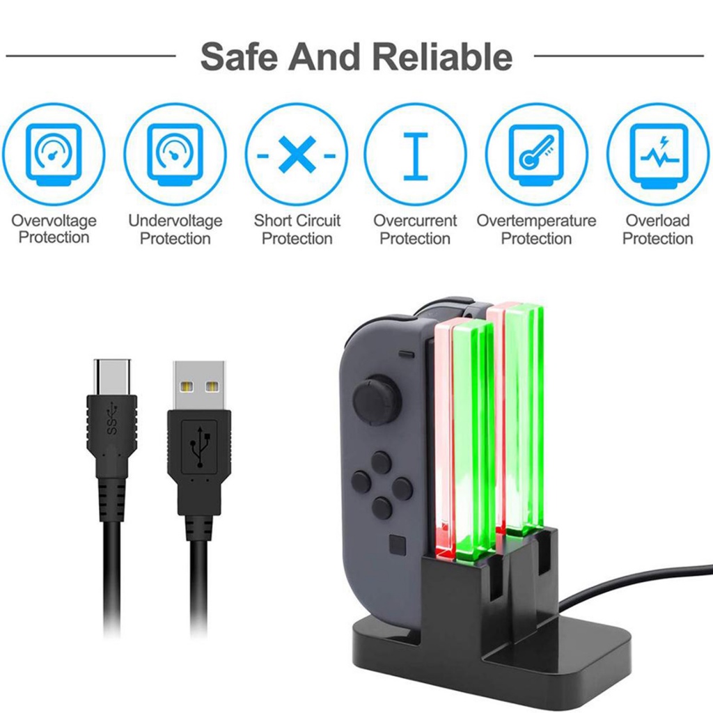 Bộ Sạc Nhanh USB Bằng Nhựa Trong Suốt Hình Hoa Hướng Dương Cho Joy-Con