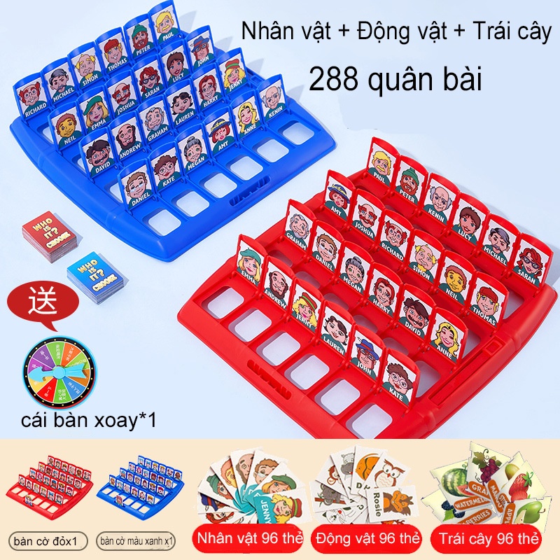 Đoán xem tôi là ai trên bảng trò chơi dành cho trẻ em lớp giải đố tương tác giữa cha mẹ và con cái tư duy logic giải đối