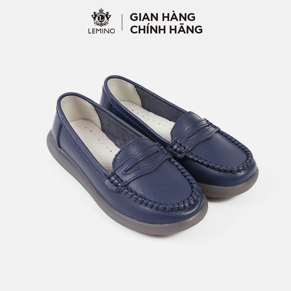 Giày Nữ Đế Bệt LEMINO Moccasins LB63024