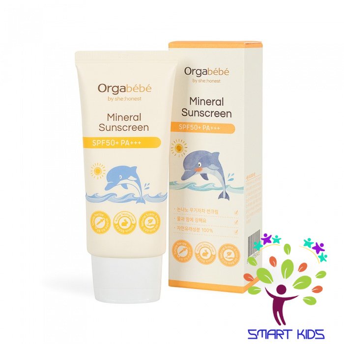 Kem Chống Nắng Orgabébé dành cho bé SPF 50+, PA+++ Hàn Quốc 50ml