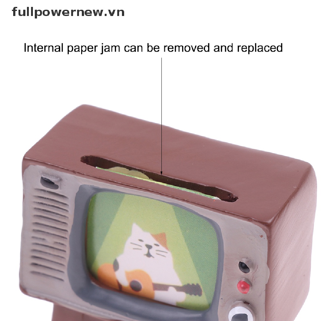 Mô Hình TV radio Mini Để Bàn Trang Trí Nhà Búp Bê vn