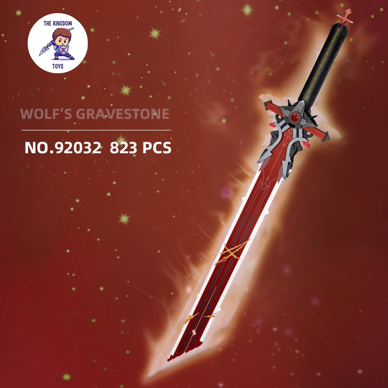Đồ Chơi Lắp Ráp Kiểu LEGO Mô Hình Thanh Kiếm Wolf's Gravestone Đường Cùng Của Sói Trong Genshin Impact 92032