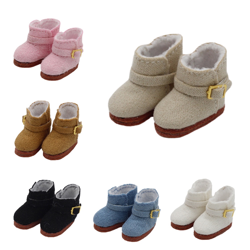 Giày Bốt Cotton Đi Tuyết Cho Búp Bê Ob11 1 / 12BJD