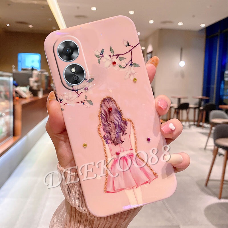 Ốp Điện Thoại Hình Hoa Đính Đá Lấp Lánh Cho OPPO Reno8 T A78 5G 4G Reno 8 8T Reno8T OPPOA78