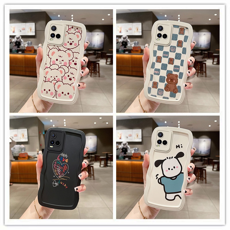 ốp lưng vivo y21 Ốp Điện Thoại Mềm Họa Tiết Hoạt Hình Sóng Biển Cho vivo y21 y21s y33s y21t y33t