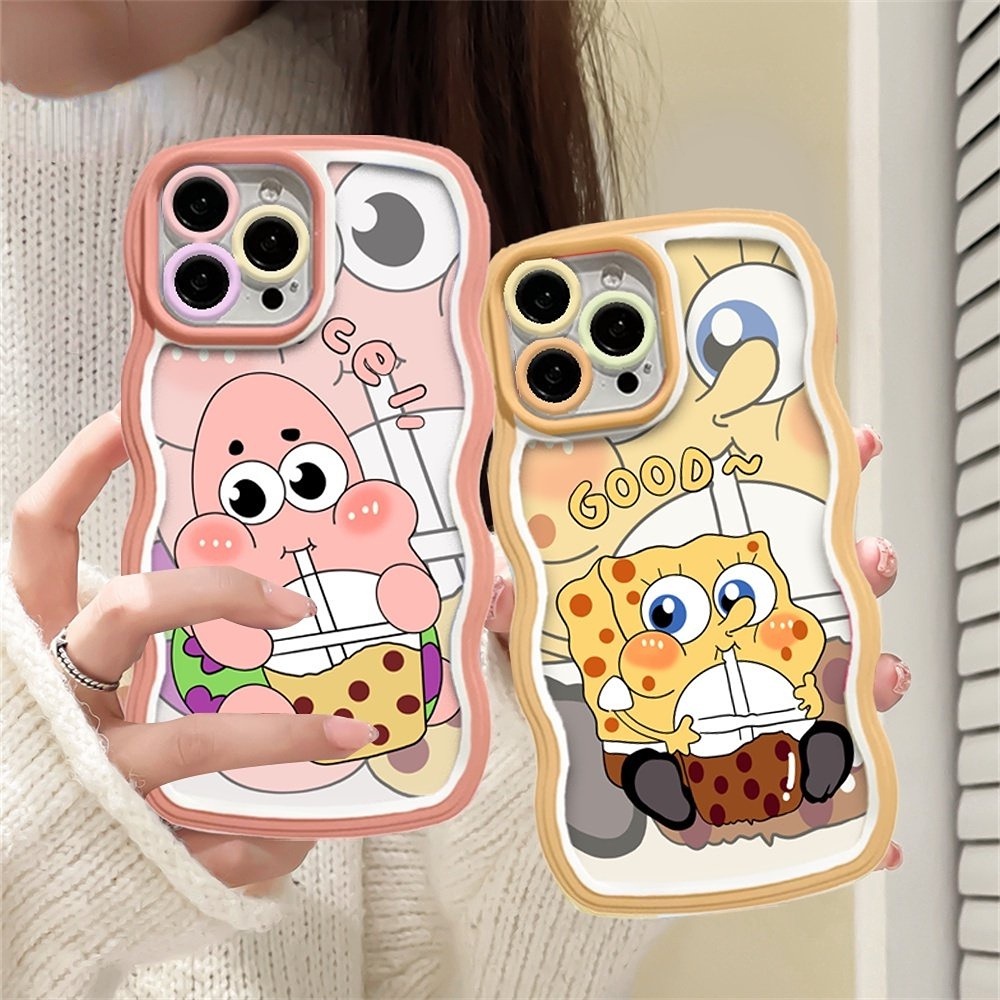 Ốp Điện Thoại TPU Hình SpongeBob Cho VIVO V25E Y02 Y16 Y22 Y35 Y21T Y21S Y33S Y12 Y15 Y17 Y11 Y12S Y12A Y15S Y15A Y20S Y91C Y19 Y30