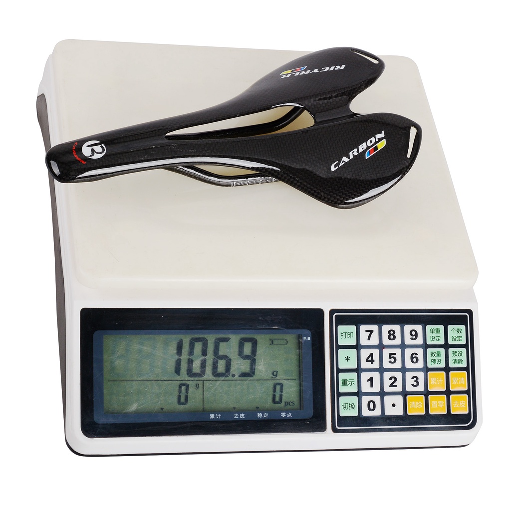 Yên Xe Đạp Siêu Nhẹ 3K Bằng Sợi carbon Nhám Màu Bóng