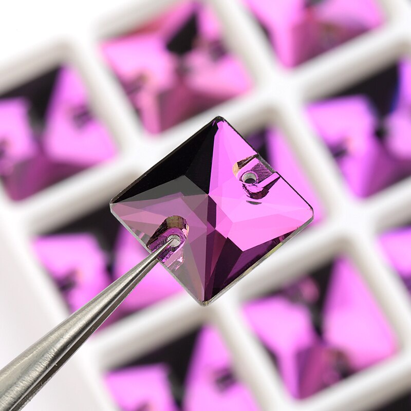 Aaaaa Phụ Kiện Đá Thủy Tinh Pha Lê Màu Sắc Chất Lượng Cao Dùng May Vá Quần Áo DIY