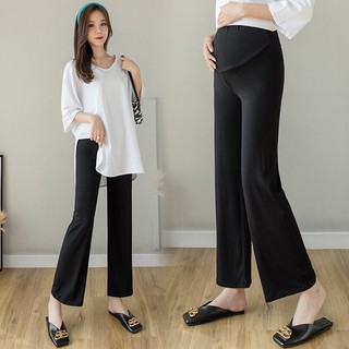 Quần legging mỏng ống rộng thời trang mùa hè cho mẹ bầu