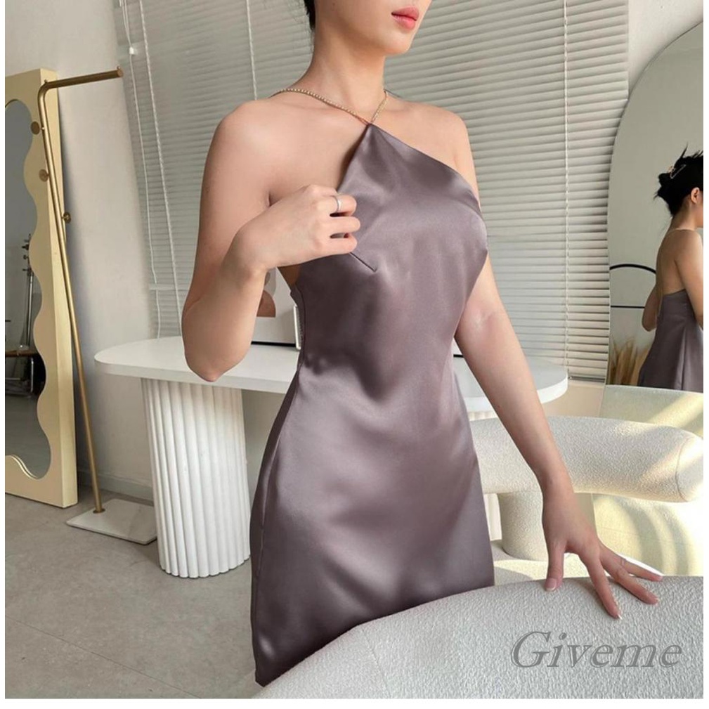 Đầm Ngắn Sát Nách Màu Sắc Thời Trang Cho Nữ