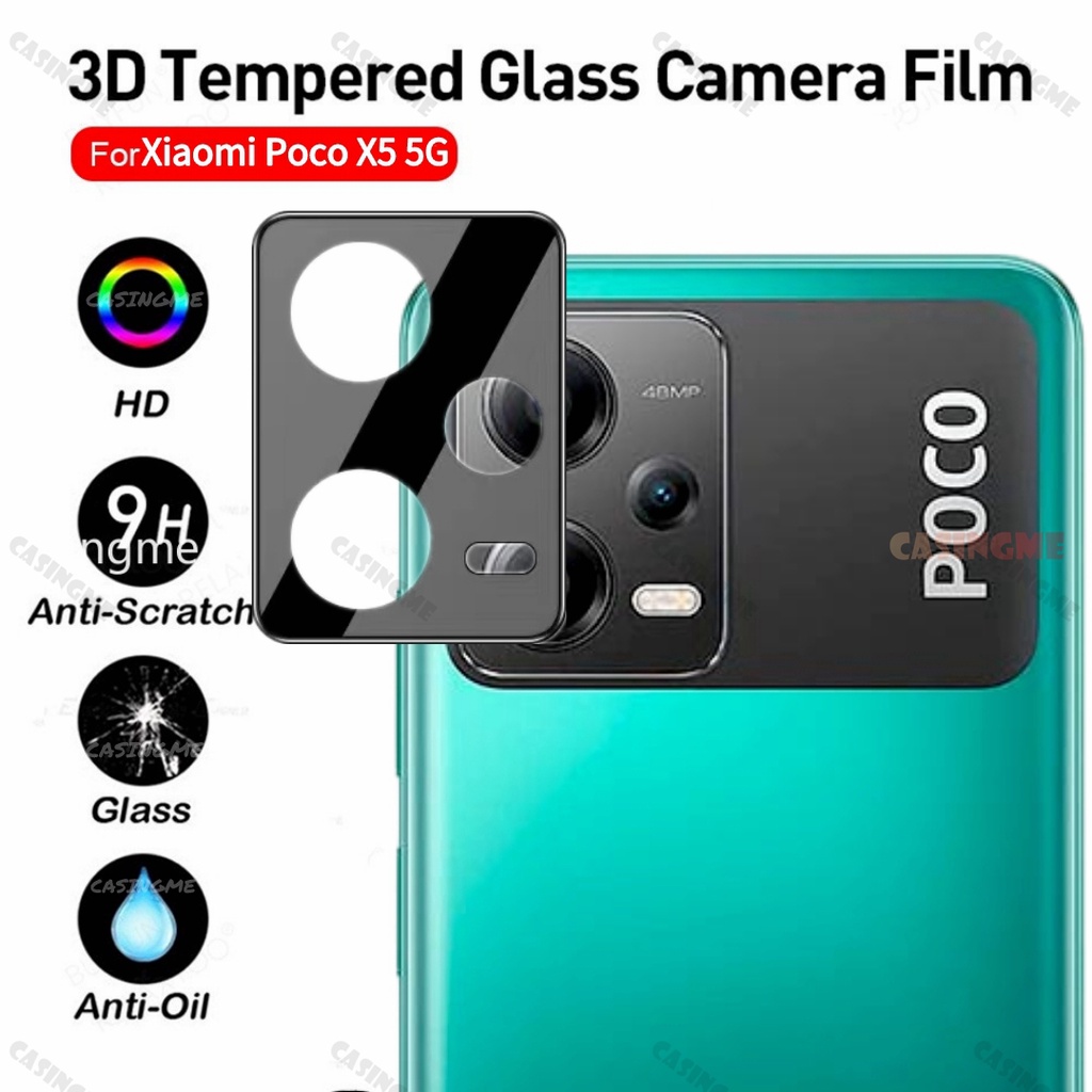 Set 1-3 Ốp Điện Thoại Kính Cường Lực 3D Bảo Vệ Ống Kính Máy Ảnh Cho Xiaomi Poco X5 5g 2023 Poco X5 X5Pro PocoX5 X 5 Pro 5g